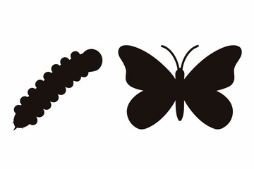 butterfly black vector, butterfly silhouette, butterfly icon
