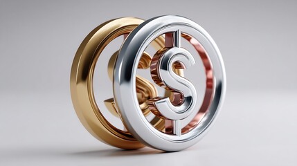 Symbolic depiction of finance and economic value, representing wealth and financial success.