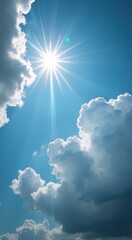 Sky with the sun shining