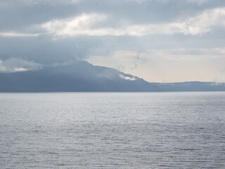 mountains and sea in Iceland