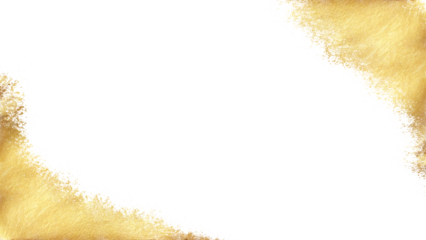 gold sparkle border on transparent background