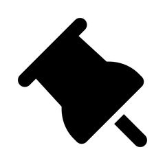 thumbtack slash solid icon	
