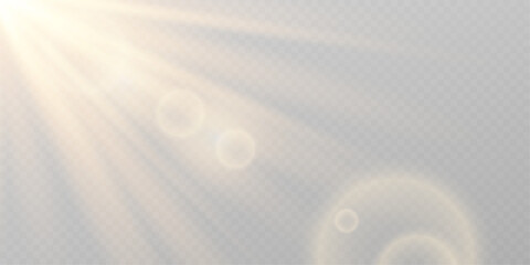 Golden Light Star PNG Shining Glow Vector Illustration. © Василий Куриленко