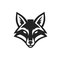 Modern Simple Fox Head Icon Illustration for Mascot or Logo Design