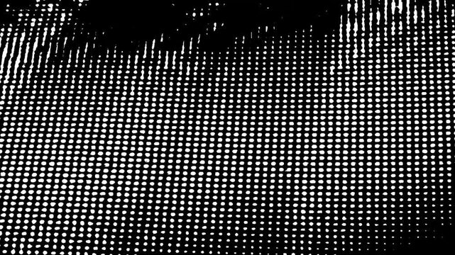 Small white dots. High contrast. Real video