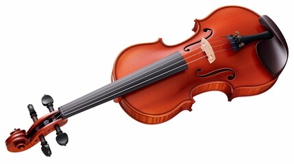 Fototapeta premium a violin musical instrument isolated over white background