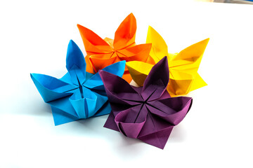 Paper lotus flower. Origami lotus. Paper crafts. Diy