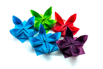 Paper lotus flower. Origami lotus. Paper crafts. Diy