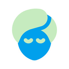 glowing skin duo tone icon