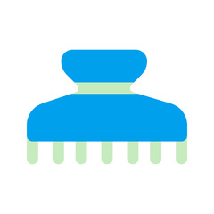 hair clamp duo tone icon