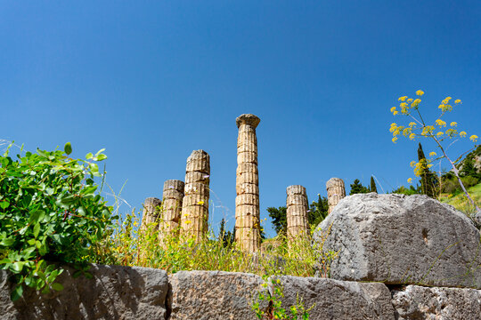 Delphi, Greece. Temple of Apollo	