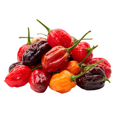 Vibrant Pile of Dried Hot Chili Peppers for Culinary and Food Designs