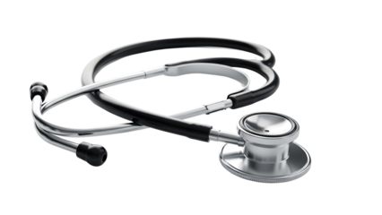 stethoscope on white background