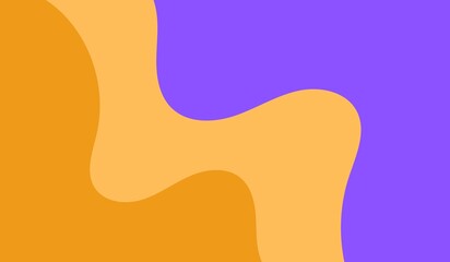 Vibrant backdrop of flowing orange and purple shapes, perfect for modern designs and eye-catching presentations. A dynamic and colorful abstract pattern.