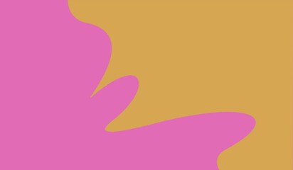 Vibrant abstract organic shapes in bold pink and golden yellow create a modern, energetic background perfect for design projects.