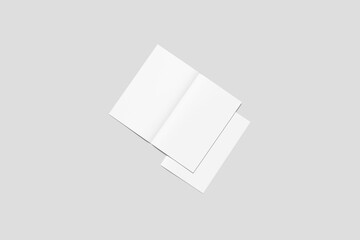 Blank Newspaper Mockup - 3D illustration