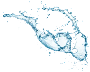 Fotobehang Muziek Blue water splash isolated  © phive2015