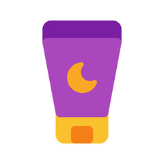 night cream flat icon