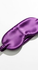 Purple Satin Sleep Mask for Relaxation