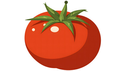 A Ripe Tomato: Vibrant image of a singular, juicy tomato, a symbol of freshness and the essence of garden-grown goodness.