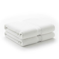 White Towel Folded Soft Cotton