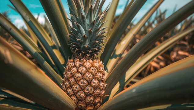 Pineapples continue to grow despite the dry season