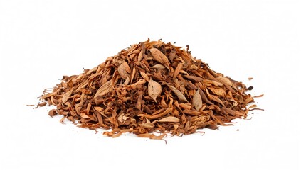 Heap of dry pressed smoking pipe tobacco, potential health risks associated with tobacco use