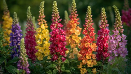 Almost all varieties of snapdragon cultivated in gardens are derived from the common snapdragon, horticultural diversity