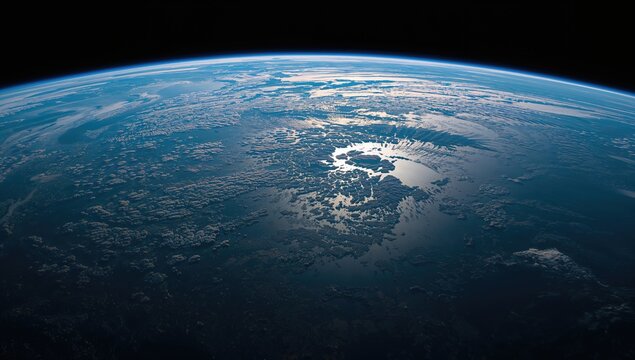 Aerial view of the Great Lakes in North America, showcasing seasonal change