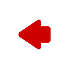 Vector image of game UI icon template asset transparent Arrow Left or Back button