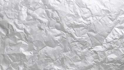 Obraz premium Crumpled silver paper texture background, ideal for UI backdrop