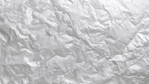 Crumpled silver paper texture background, ideal for UI backdrop