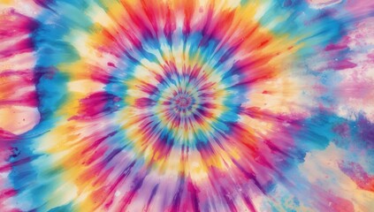 Colorful Hippie Tie Dye Swirl, vibrant patterns for textile design