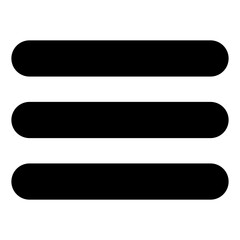 hamburger menu line icon