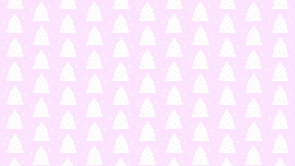 パステルカラーのクリスマスツリーパターン♪ピンク