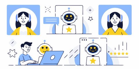 Customer service and artificial intelligence collaboration with chatbot and human agents