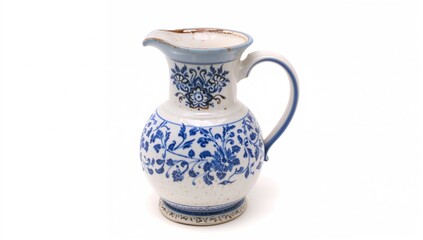 Vintage jug with handle for liquid, ideal for decorative kitchen use