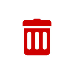 Vector image of game UI icon template asset transparent Delete or Trash button