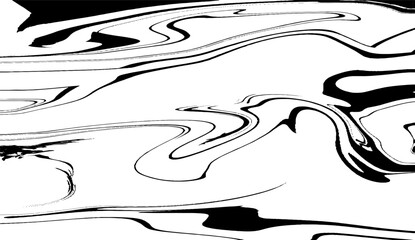 Black Marble ink texture acrylic painted waves texture background. Black and White Abstract Expression Mono Art.