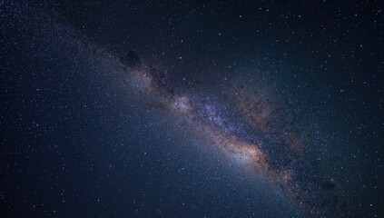 Fototapeta premium Starry night featuring the Milky Way galaxy.