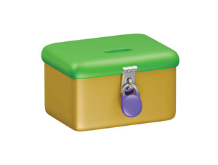 infaq box icon 3d illustration render