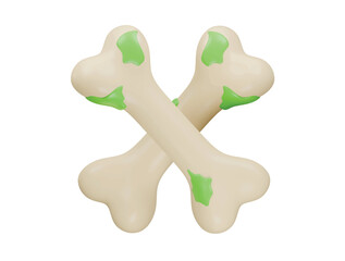 bone cancer icon 3d illustration render