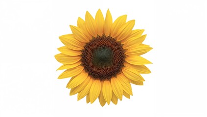 Fototapeta premium Black and white illustrations of a sunflower bloom, suitable for editorial header background