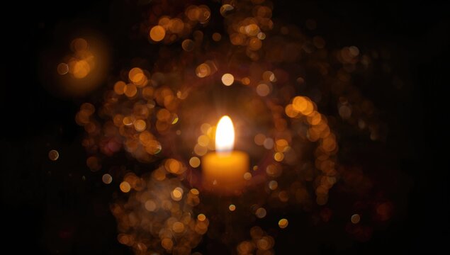 Light in Darkness, abstract texture for design use, Christmas