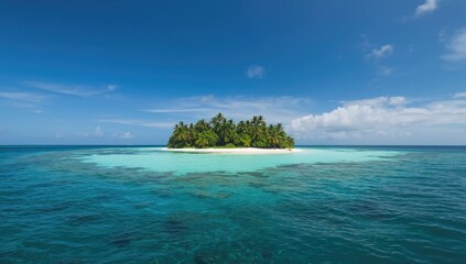 Picture of a secluded tropical getaway for vacation and tourism promotions