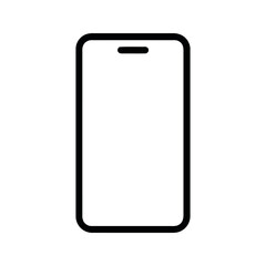 Smartphone with Blank Screen Display for Application Mockup in Modern Communication
