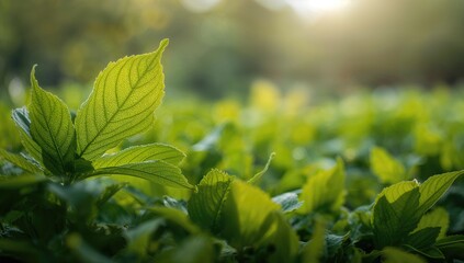 Leaves in a natural setting, showcasing seasonal change