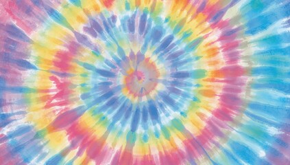 Colorful Spiral Dye Design. Watercolor Art Print. Swirled Rainbow Pattern. Artistic Circular Tie Dye. Vibrant Acrylic Illustration. Seamless Tiedye Swirl. Magical Watercolor Texture Art.