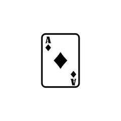 Ace of Diamonds playing cards, simple design