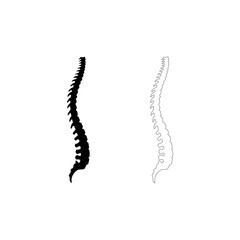 Set of abstract chiropractic logo